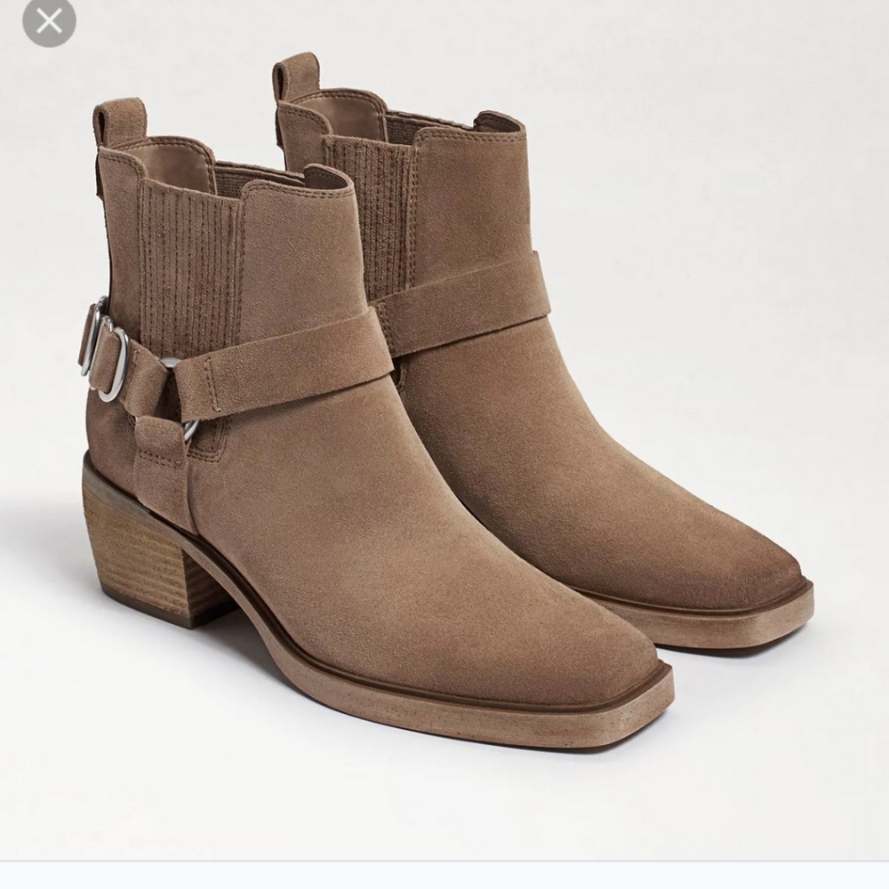 Sam Edelman Bellamie block heel bootie size 8 M Leather
